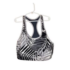 Old navy active go dry leaf print Unpadded bra medium